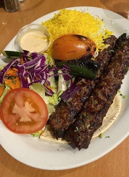 Beef Koobideh Lunch.