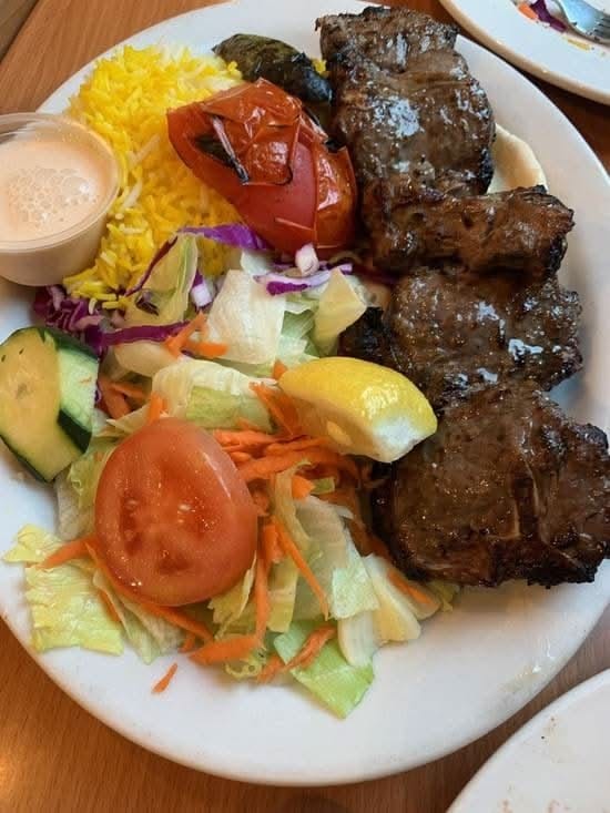 Lamb Chops Kabob (Bone In) Lunch.
